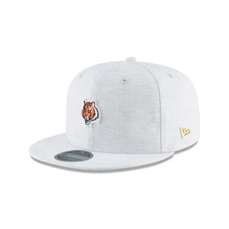 NFL Cincinnati Bengals Micro Stitch 9Fifty Snapback (KVR0385) - Grey New Era Caps